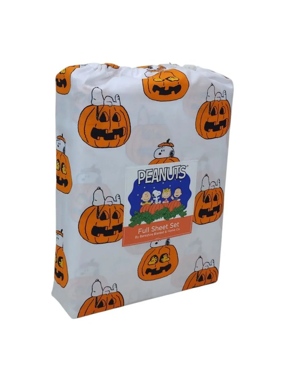 Peanuts Full Sheet Set With Snoopy Pumpkins Halloween Design Fall